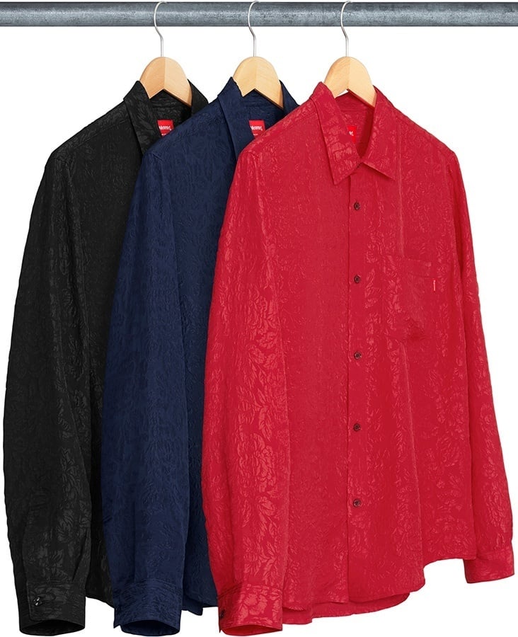 Floral Silk Jacquard Shirt